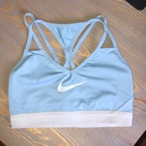 NIKE sports bra size SMALL light blue DRI-FIT